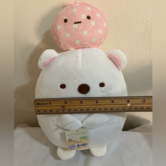 San-X Sumikko Gurashi Shirokuma & Furoshiki Plush - Picture 7 of 7